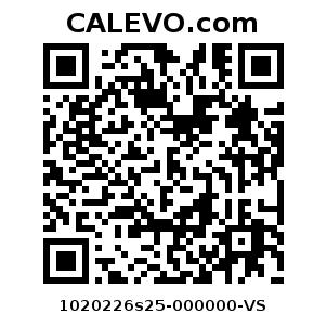 Calevo.com Preisschild 1020226s25-000000-VS