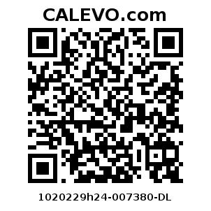 Calevo.com Preisschild 1020229h24-007380-DL