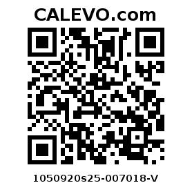 Calevo.com Preisschild 1050920s25-007018-V