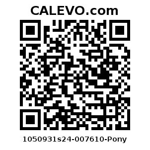 Calevo.com Preisschild 1050931s24-007610-Pony