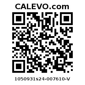 Calevo.com Preisschild 1050931s24-007610-V