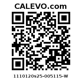 Calevo.com Preisschild 1110120s25-005115-W