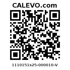 Calevo.com Preisschild 1110151s25-000010-V