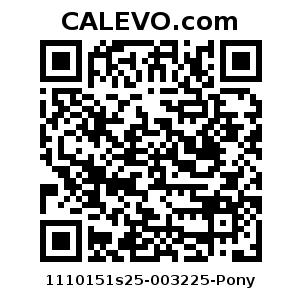 Calevo.com Preisschild 1110151s25-003225-Pony