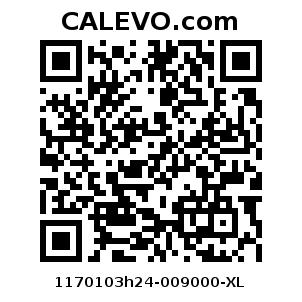 Calevo.com Preisschild 1170103h24-009000-XL