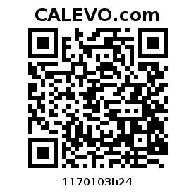 Calevo.com Preisschild 1170103h24