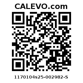 Calevo.com Preisschild 1170104s25-002982-S