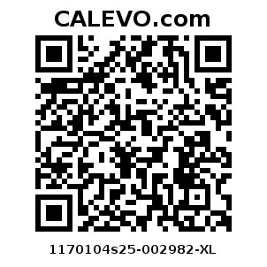 Calevo.com Preisschild 1170104s25-002982-XL