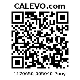 Calevo.com Preisschild 1170650-005040-Pony