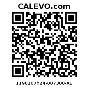 Calevo.com Preisschild 1190207h24-007380-XL