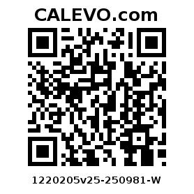 Calevo.com Preisschild 1220205v25-250981-W