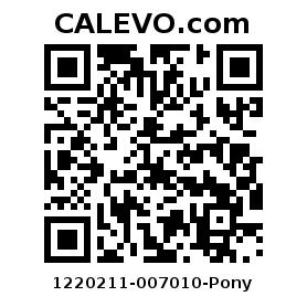 Calevo.com Preisschild 1220211-007010-Pony