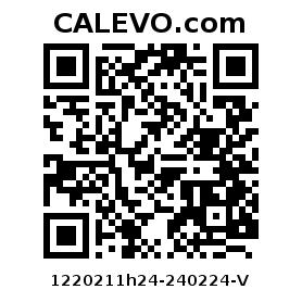 Calevo.com Preisschild 1220211h24-240224-V