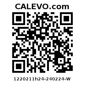 Calevo.com Preisschild 1220211h24-240224-W