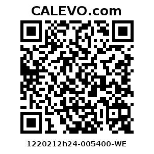 Calevo.com Preisschild 1220212h24-005400-WE