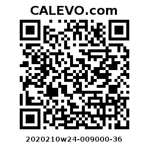 Calevo.com Preisschild 2020210w24-009000-36