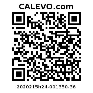 Calevo.com Preisschild 2020215h24-001350-36