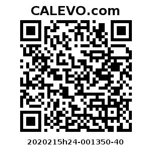 Calevo.com Preisschild 2020215h24-001350-40