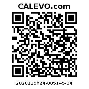 Calevo.com Preisschild 2020215h24-005145-34