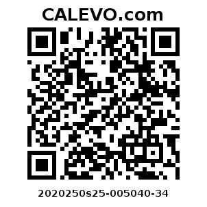 Calevo.com Preisschild 2020250s25-005040-34