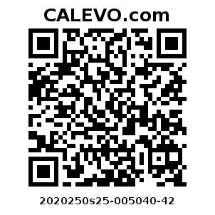 Calevo.com Preisschild 2020250s25-005040-42