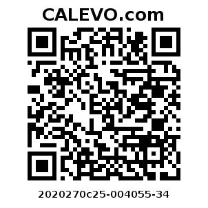 Calevo.com Preisschild 2020270c25-004055-34