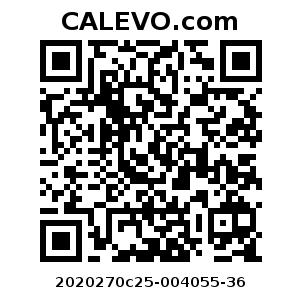 Calevo.com Preisschild 2020270c25-004055-36