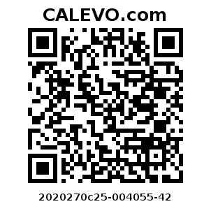 Calevo.com Preisschild 2020270c25-004055-42