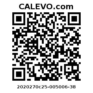 Calevo.com Preisschild 2020270c25-005006-38