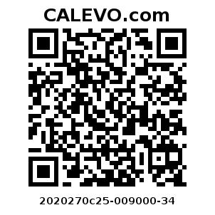 Calevo.com Preisschild 2020270c25-009000-34