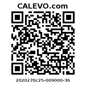 Calevo.com Preisschild 2020270c25-009000-36