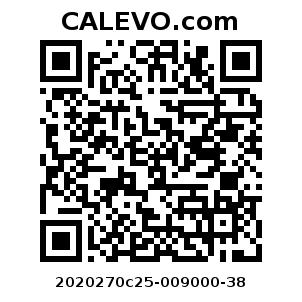 Calevo.com Preisschild 2020270c25-009000-38