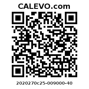 Calevo.com Preisschild 2020270c25-009000-40