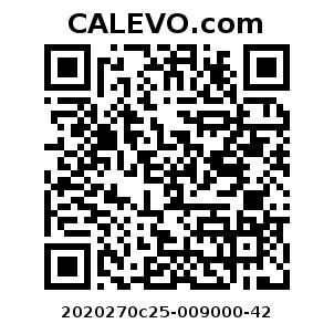 Calevo.com Preisschild 2020270c25-009000-42