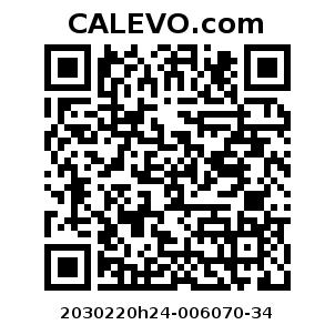 Calevo.com Preisschild 2030220h24-006070-34