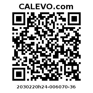 Calevo.com Preisschild 2030220h24-006070-36