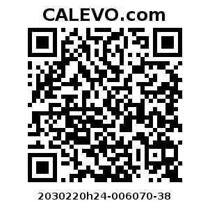 Calevo.com Preisschild 2030220h24-006070-38