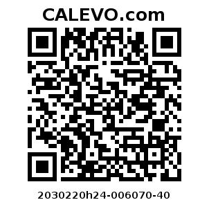 Calevo.com Preisschild 2030220h24-006070-40