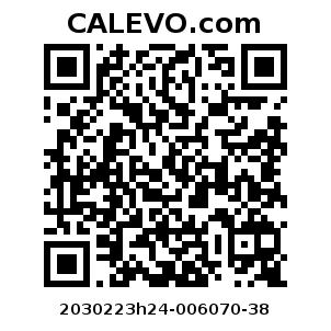 Calevo.com Preisschild 2030223h24-006070-38