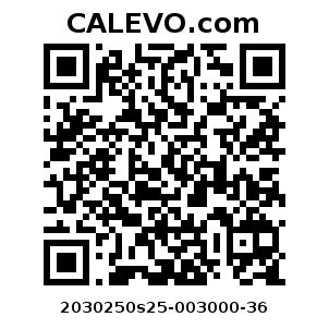 Calevo.com Preisschild 2030250s25-003000-36