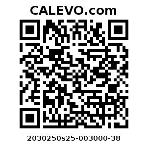 Calevo.com Preisschild 2030250s25-003000-38