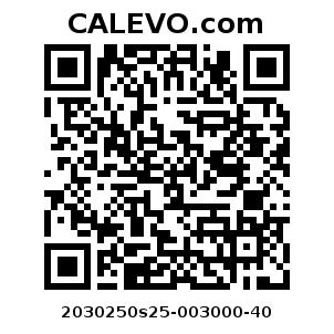 Calevo.com Preisschild 2030250s25-003000-40