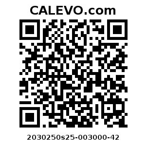 Calevo.com Preisschild 2030250s25-003000-42