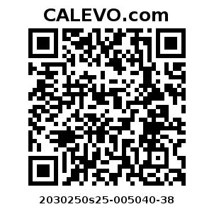 Calevo.com Preisschild 2030250s25-005040-38