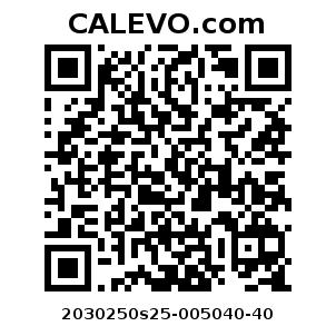 Calevo.com Preisschild 2030250s25-005040-40