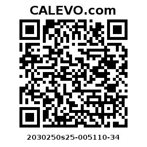 Calevo.com Preisschild 2030250s25-005110-34