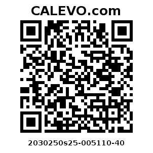 Calevo.com Preisschild 2030250s25-005110-40