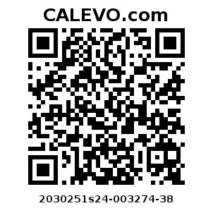 Calevo.com Preisschild 2030251s24-003274-38