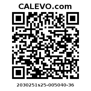 Calevo.com Preisschild 2030251s25-005040-36