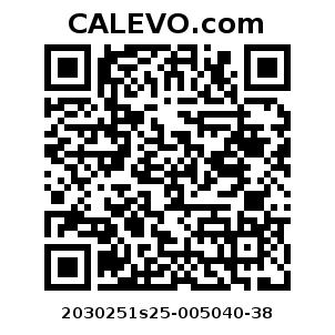 Calevo.com Preisschild 2030251s25-005040-38